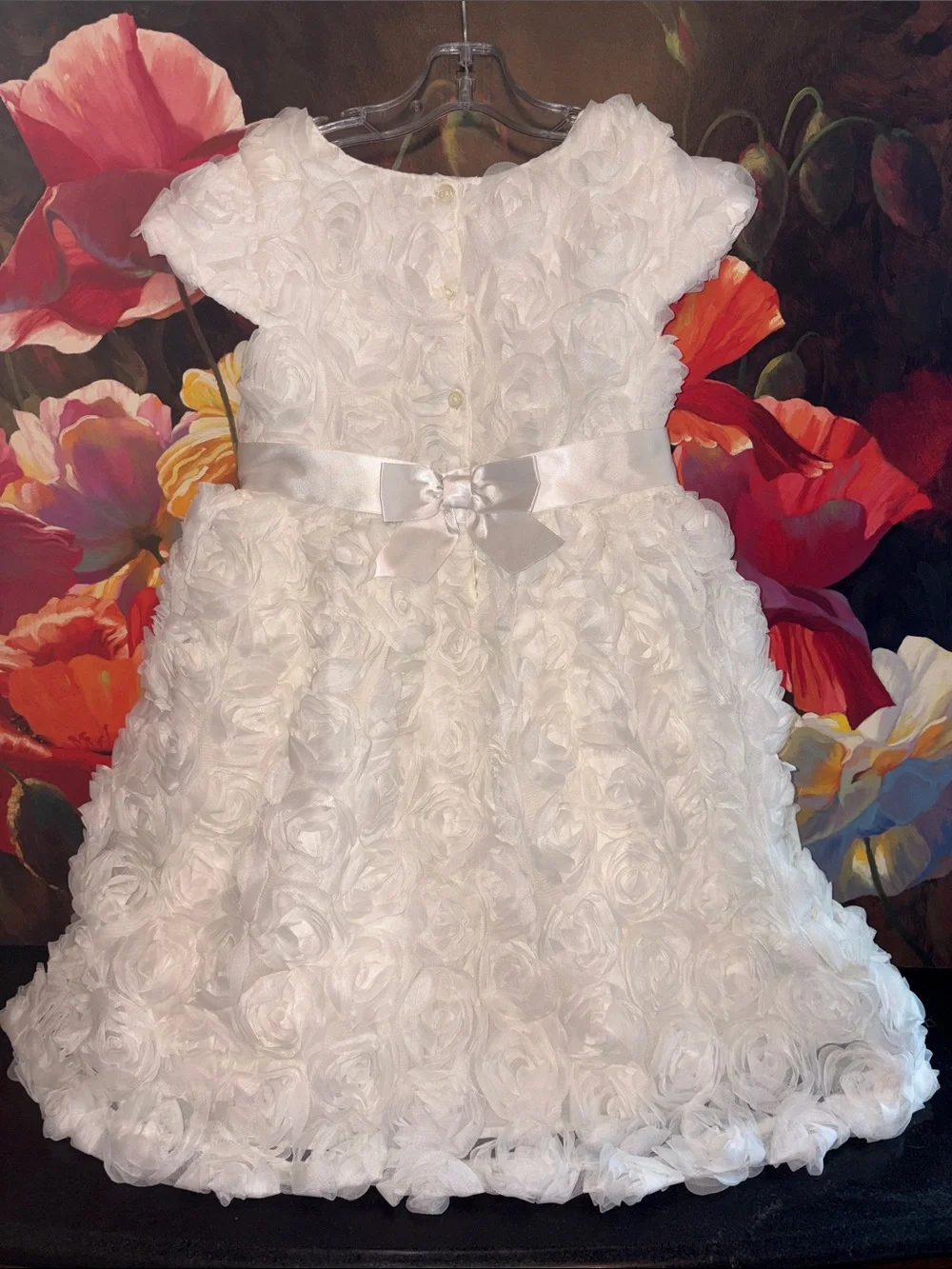 NWOT Gymboree White Rosette Party Dress